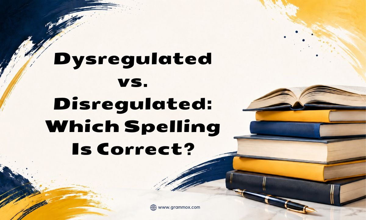 Dysregulated vs. Disregulated Which Spelling Is Correct
