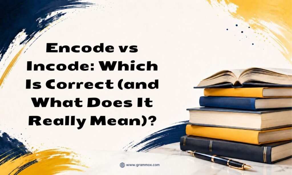 Encode vs Incode Which Is Correct (and What Does It Really Mean)