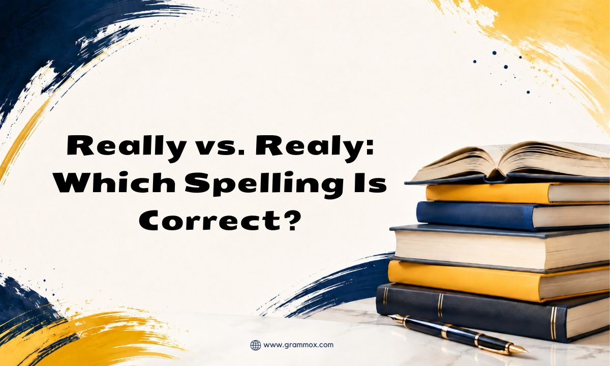 Really vs. Realy Which Spelling Is Correct