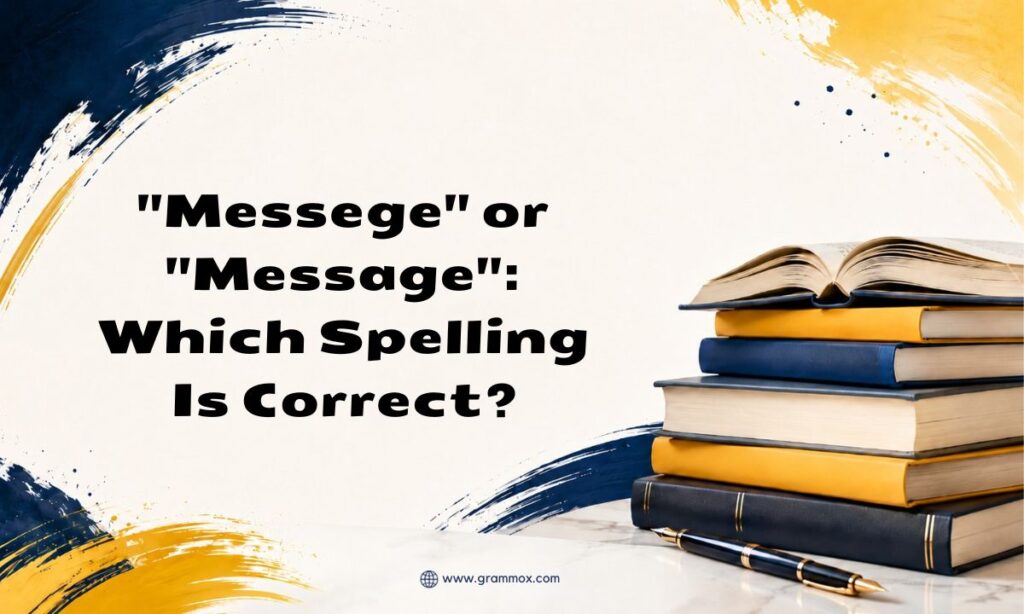 Messege_ or _Message__ Which Spelling Is Correct