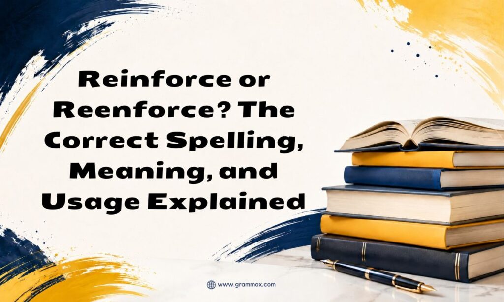 Reinforce or Reenforce The Correct Spelling, Meaning, and Usage Explained