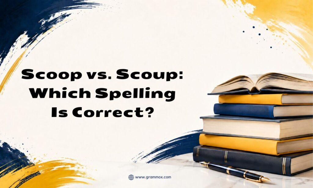 Scoop vs. Scoup Which Spelling Is Correct