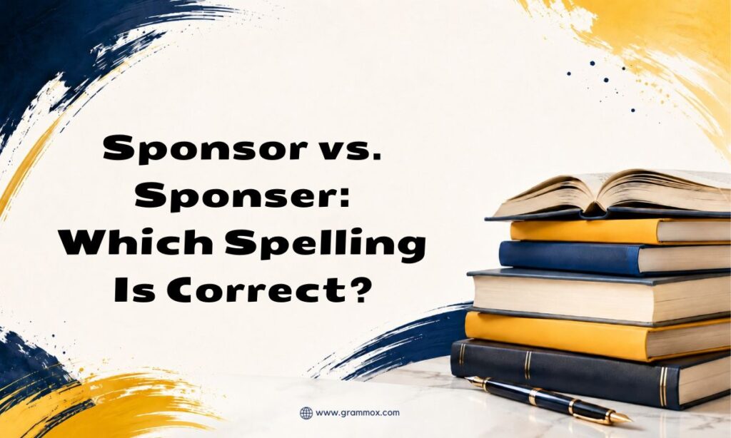 Sponsor vs. Sponser Which Spelling Is Correct