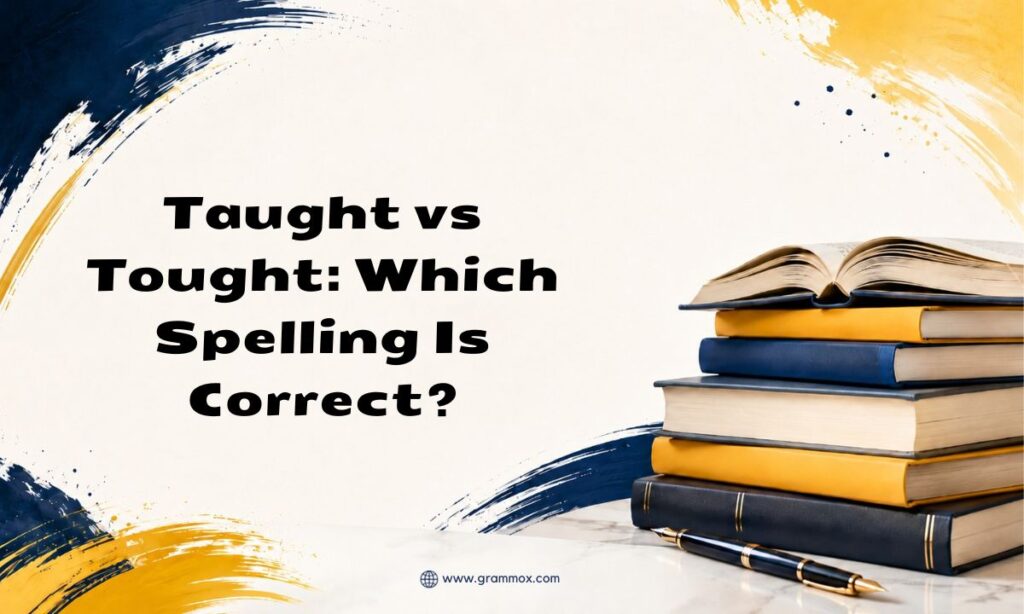 Taught vs Tought Which Spelling Is Correct